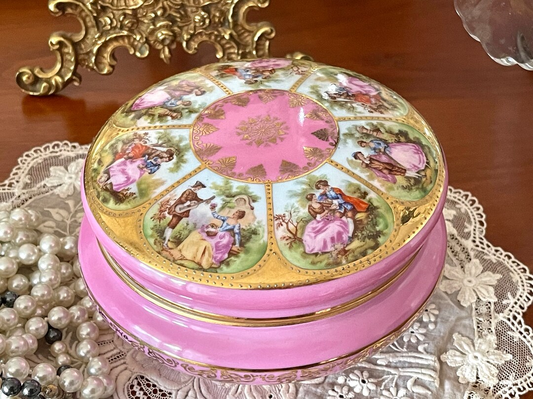 Wonderful Jewelry Box. Porcelain Candy Box.. Signed. - Etsy