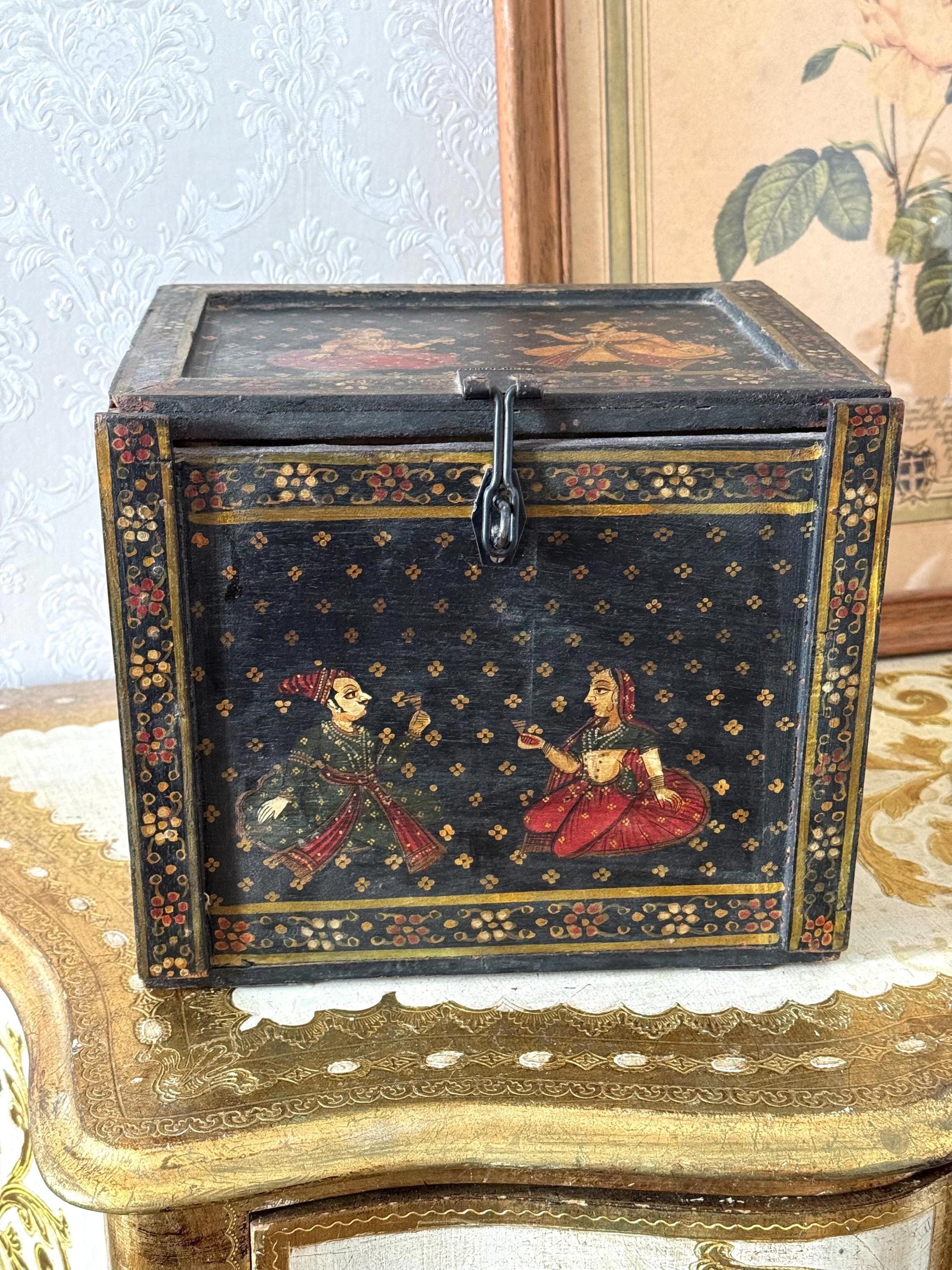 インド ラジャスタン木箱 ヴィンテージ 【公式通販】