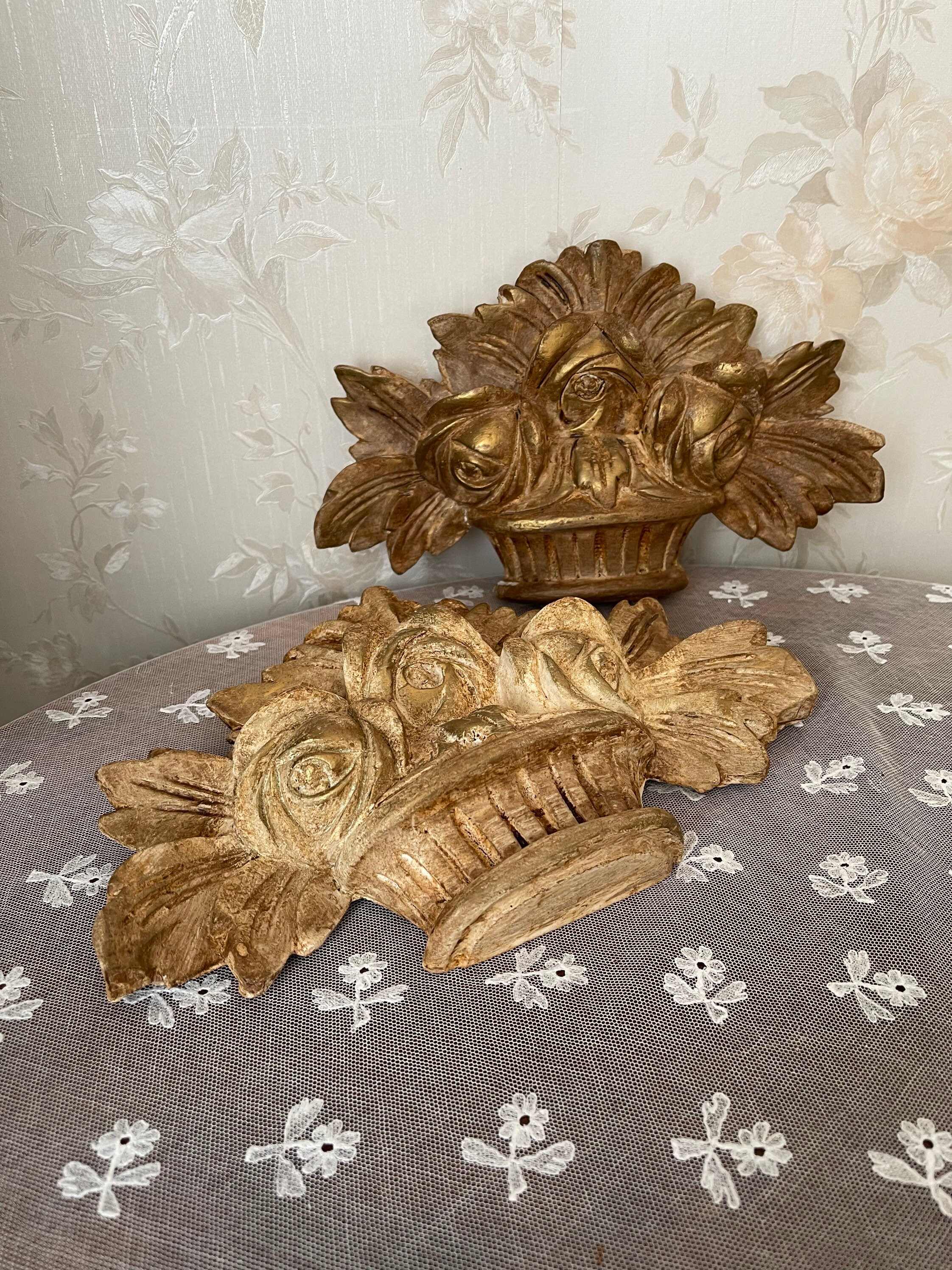 Décoration Murale en Plâtre. Shabby Chic. Vintage Française.