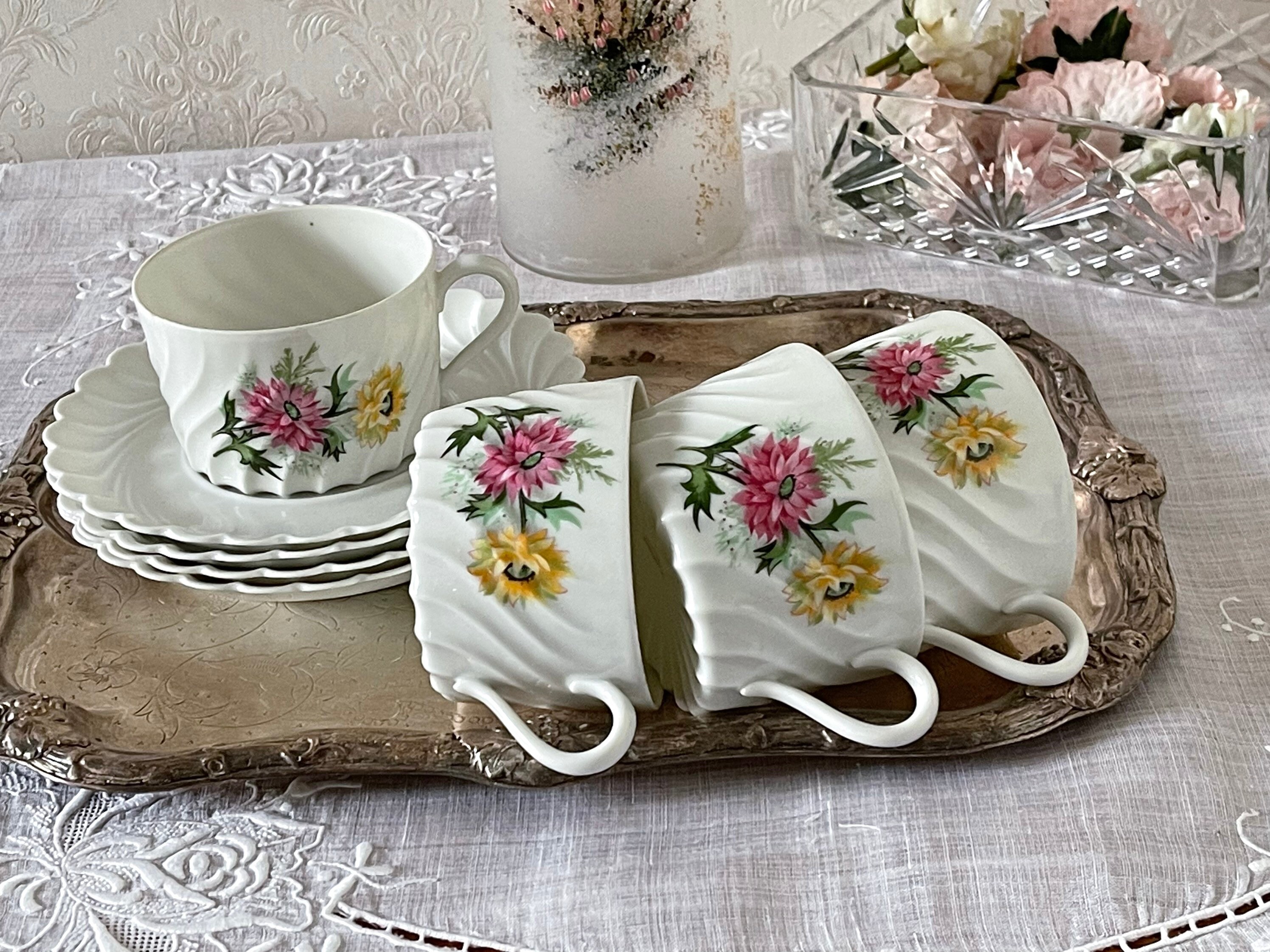 Porcelaine Fine de Limoges. Haviland. Tasses à Café . Vintage Française.