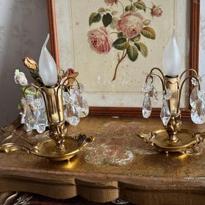 Antique Pair of Table Lamps / Bedside Lamps. Vintage French. Early 20th Century.