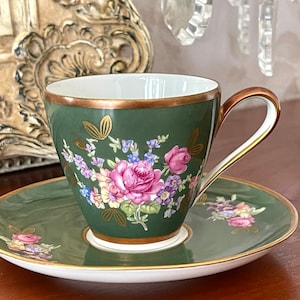 Incredible coffee cup. Fine porcelain. French vintage. 100 ml.