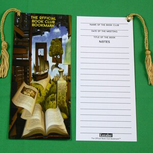 The Official Book Club Bookmark