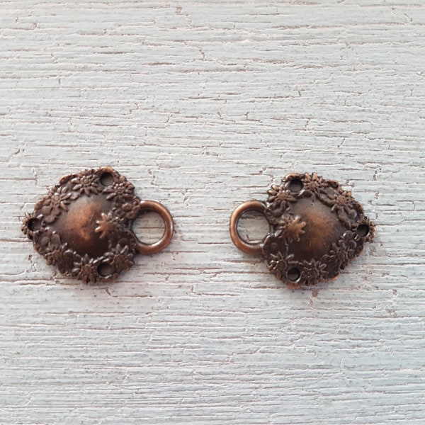 Miederösen aus Metall, Schnürösen, Dirndl, Hochzeit, Oktoberfest, historische Kostüme, Altbronze, Miederhaken, Corsage, Tracht, Verschluss