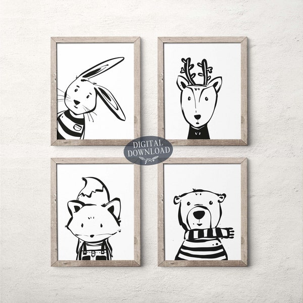 Black and White Nursery Decor - Etsy