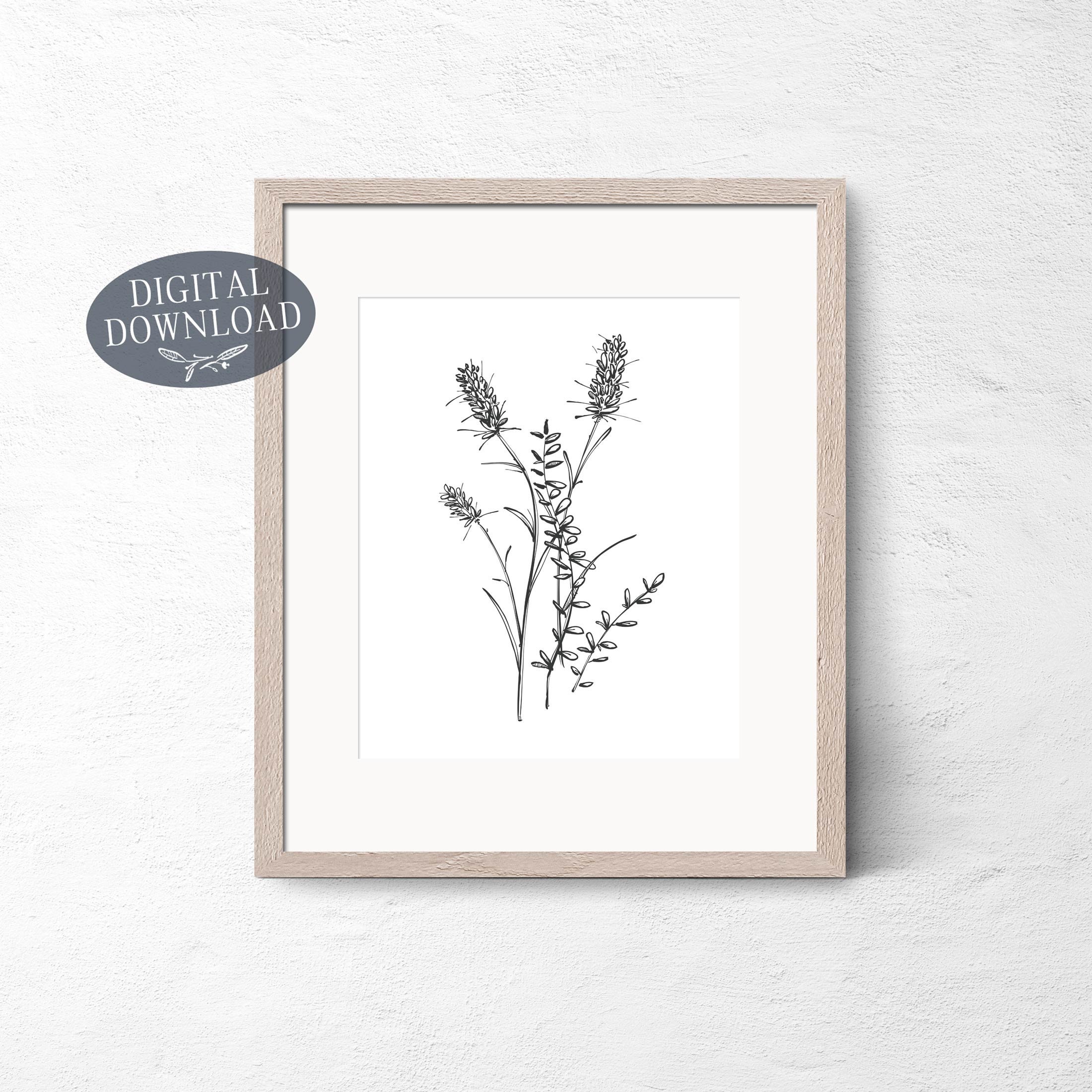 Botanical Print Set, Printable Wall Art, Gallery Wall Set of 2 Prints ...