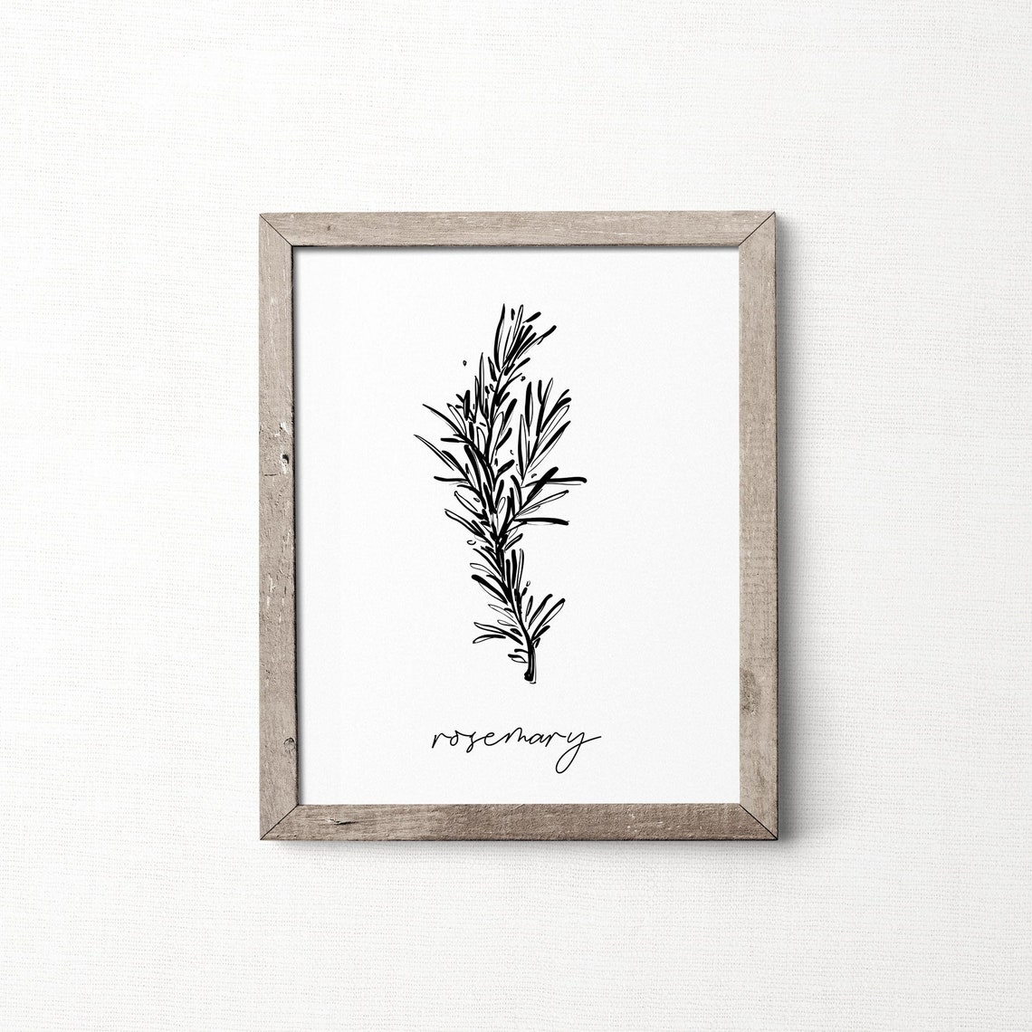 Herb Prints, Set of 9, Printable Kitchen Wall Art, Botanical Print Set ...