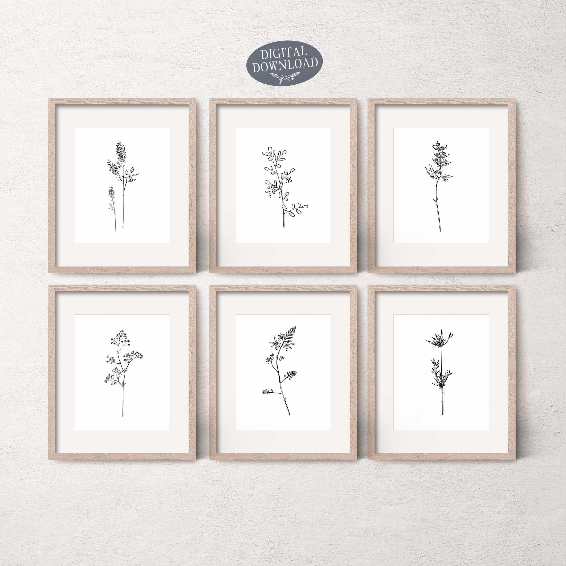 Printable Living Room Wall Decor Gallery Wall Set of 6 - Etsy Canada
