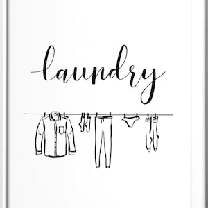 Laundry Room Decor, Printable Artwork, Set of 2 Prints, Laundry Room ...