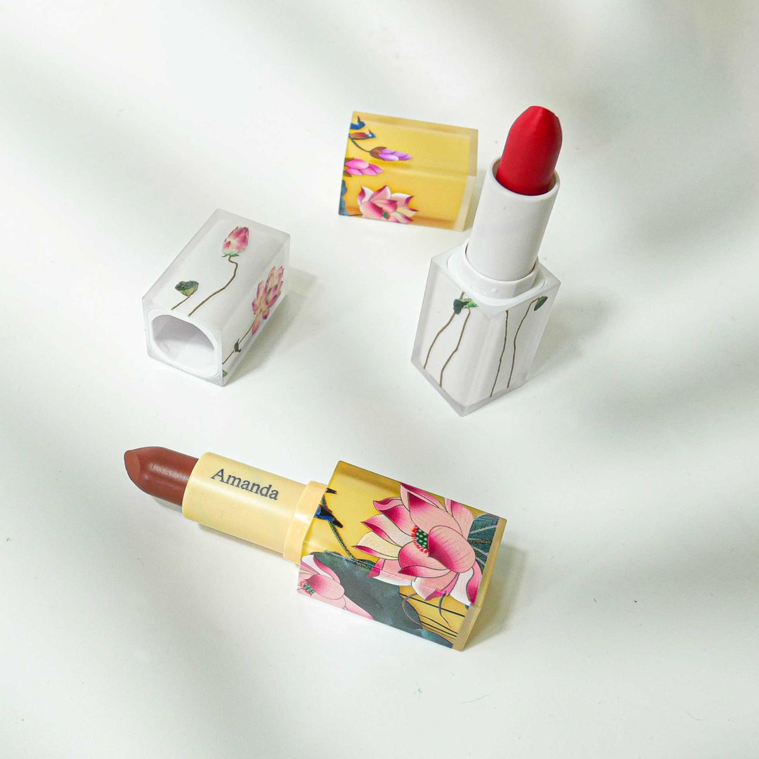 Customised Lipstick With Name Engraving [lotus Series] Natural, Organic ...