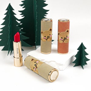 Custom Lipstick [Bear Series]: Natural Organic Formula, Personalised Name Engraving