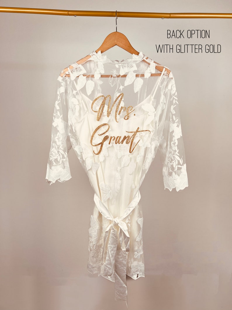 White Lace Bridal robe // Petal Lace Robe // Bride Robe // Honeymoon robe// wedding robe // Bridal Gift // All lace robe // Lace Robe image 5
