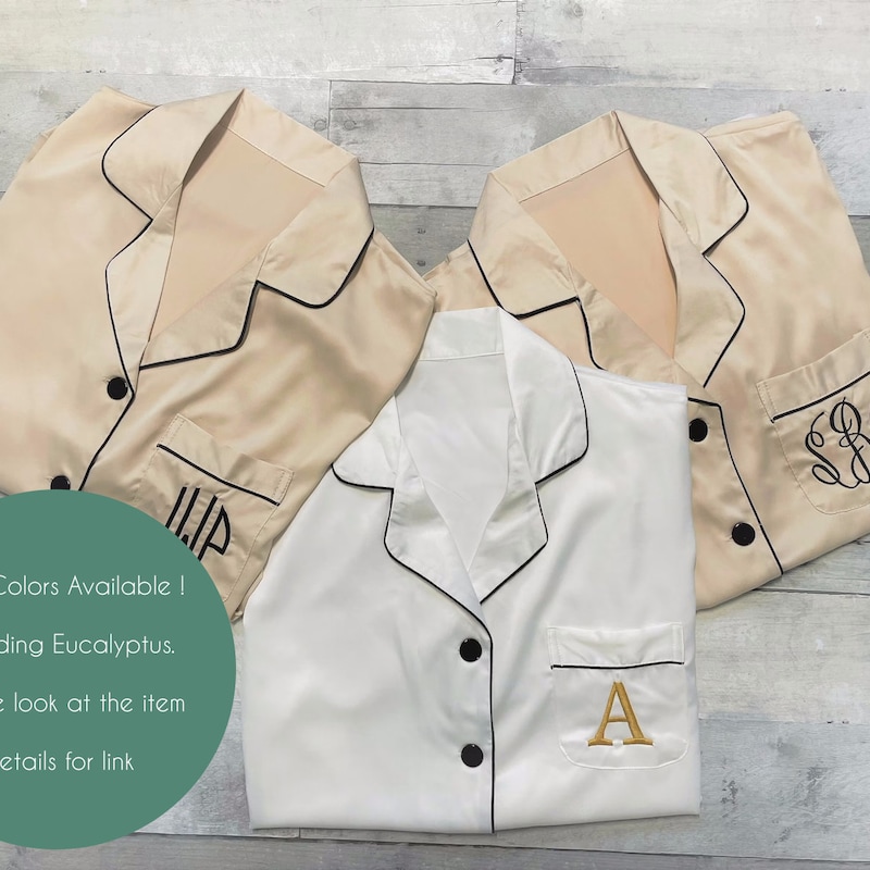 Monogram Pyjamas Pajamas - Etsy