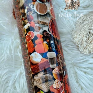 Fall Glitter Tumbler | Fall Theme | Glitter Tumbler | Autumn Tumbler | Coffee Tumbler | Mug
