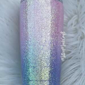 Unicorn Glitter Tumbler Glitter Tumbler Childrens Glitter Tumbler Personalized Tumbler image 2