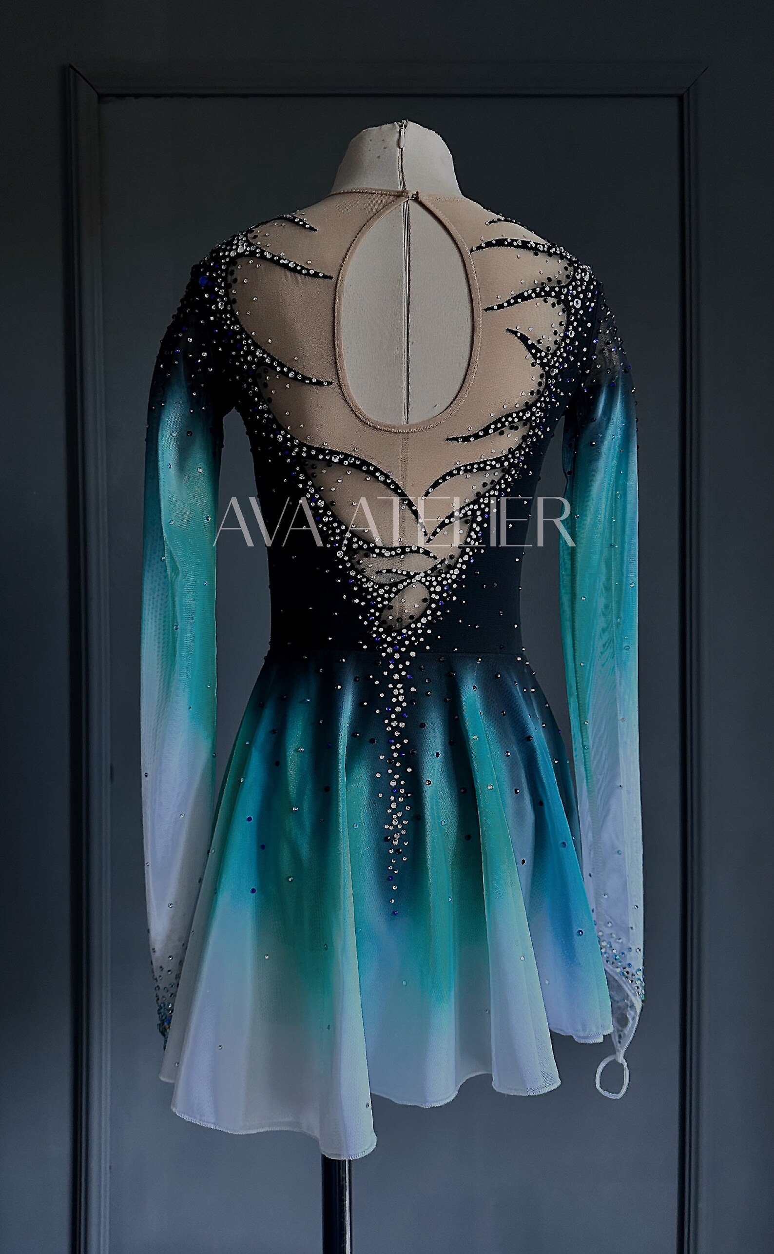 Crystalised Dress Trim Mystic