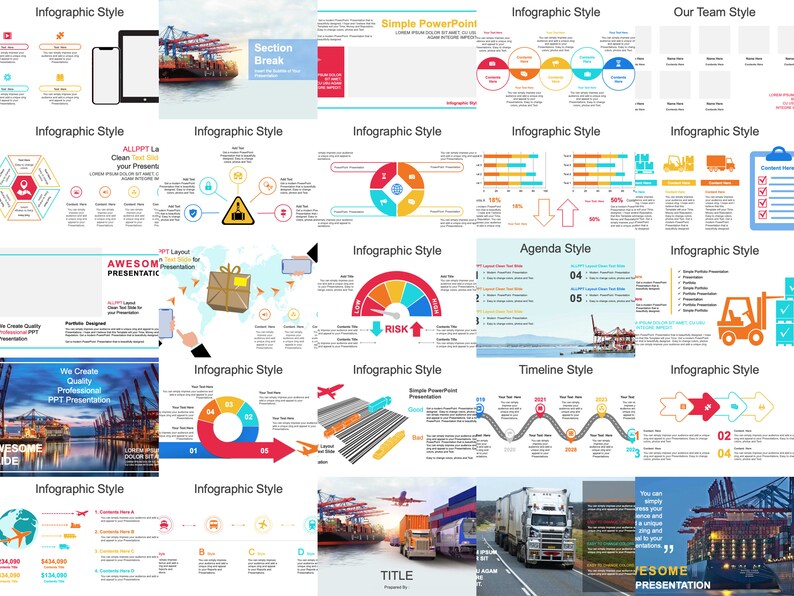 240 Editable Powerpoint Templates Designs | Infographics | Business