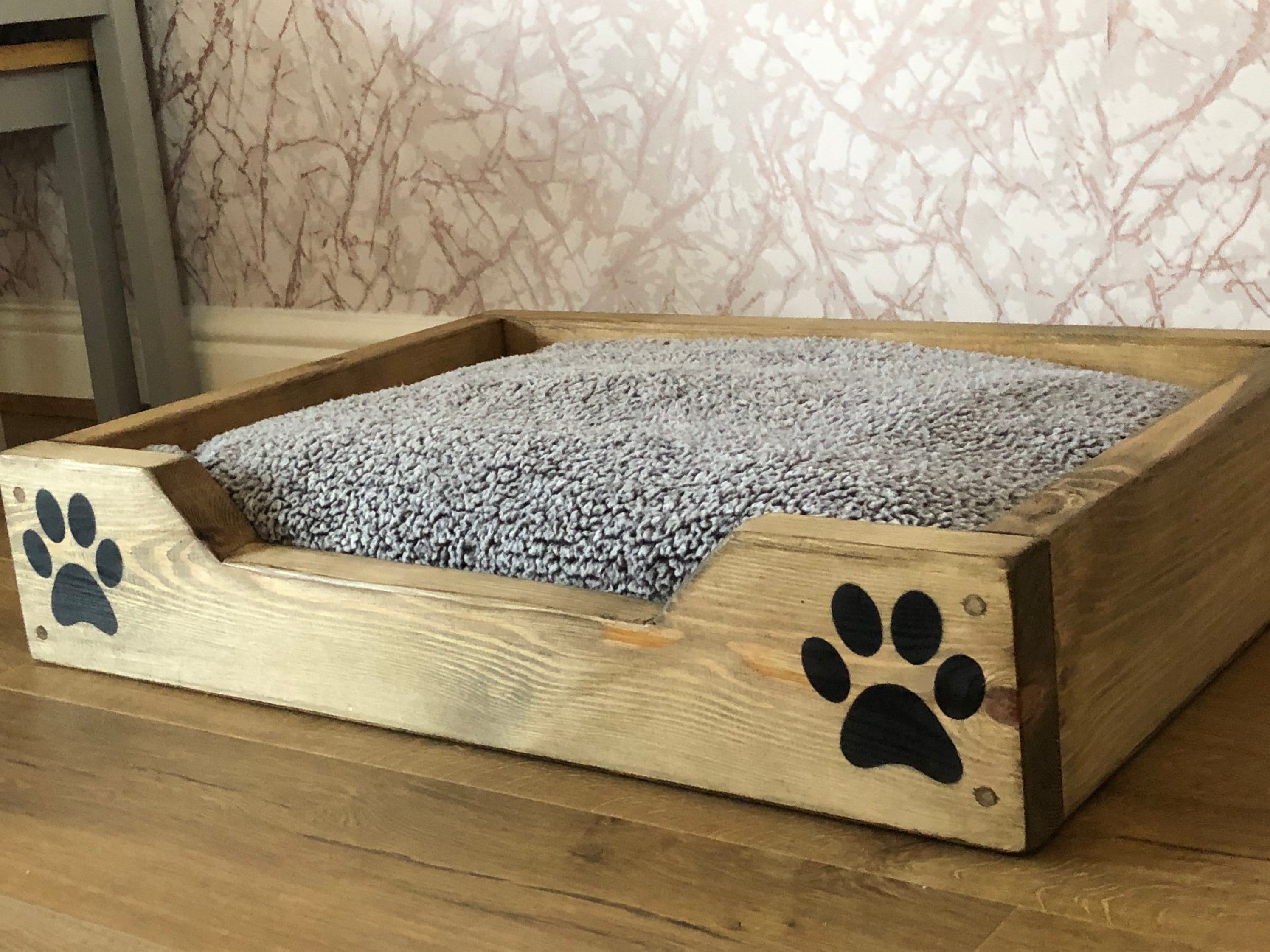 Rustic dog top bed ideas