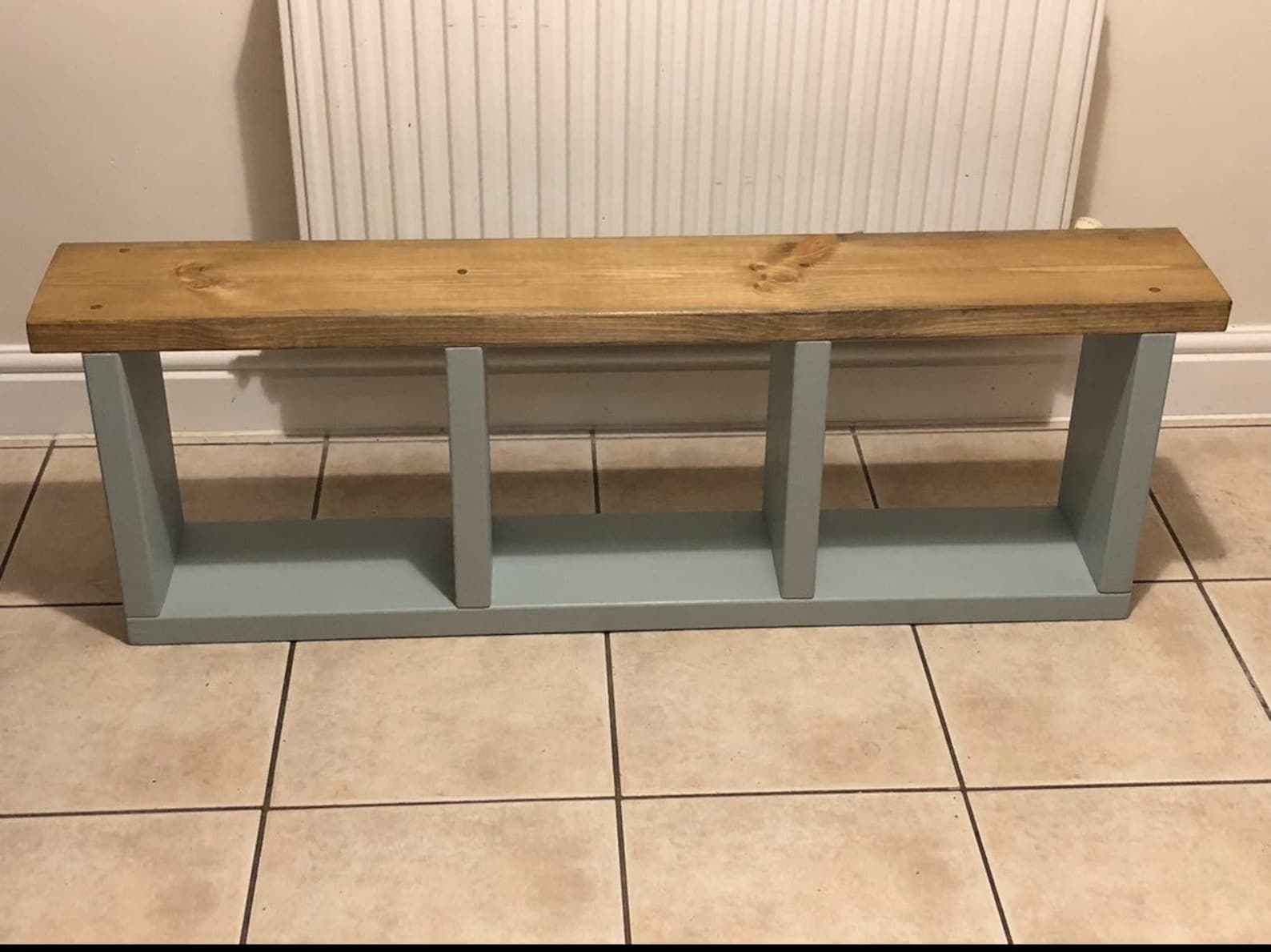 Solid Wooden Bench Seat Storage Unit Etsy UK
