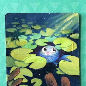 Painted Trading Card (PRINT) - Poliwag