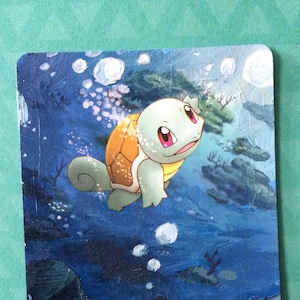 Painted Trading Card (PRINT) - Squirtle