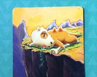 Painted Trading Card (PRINT) - Cubone
