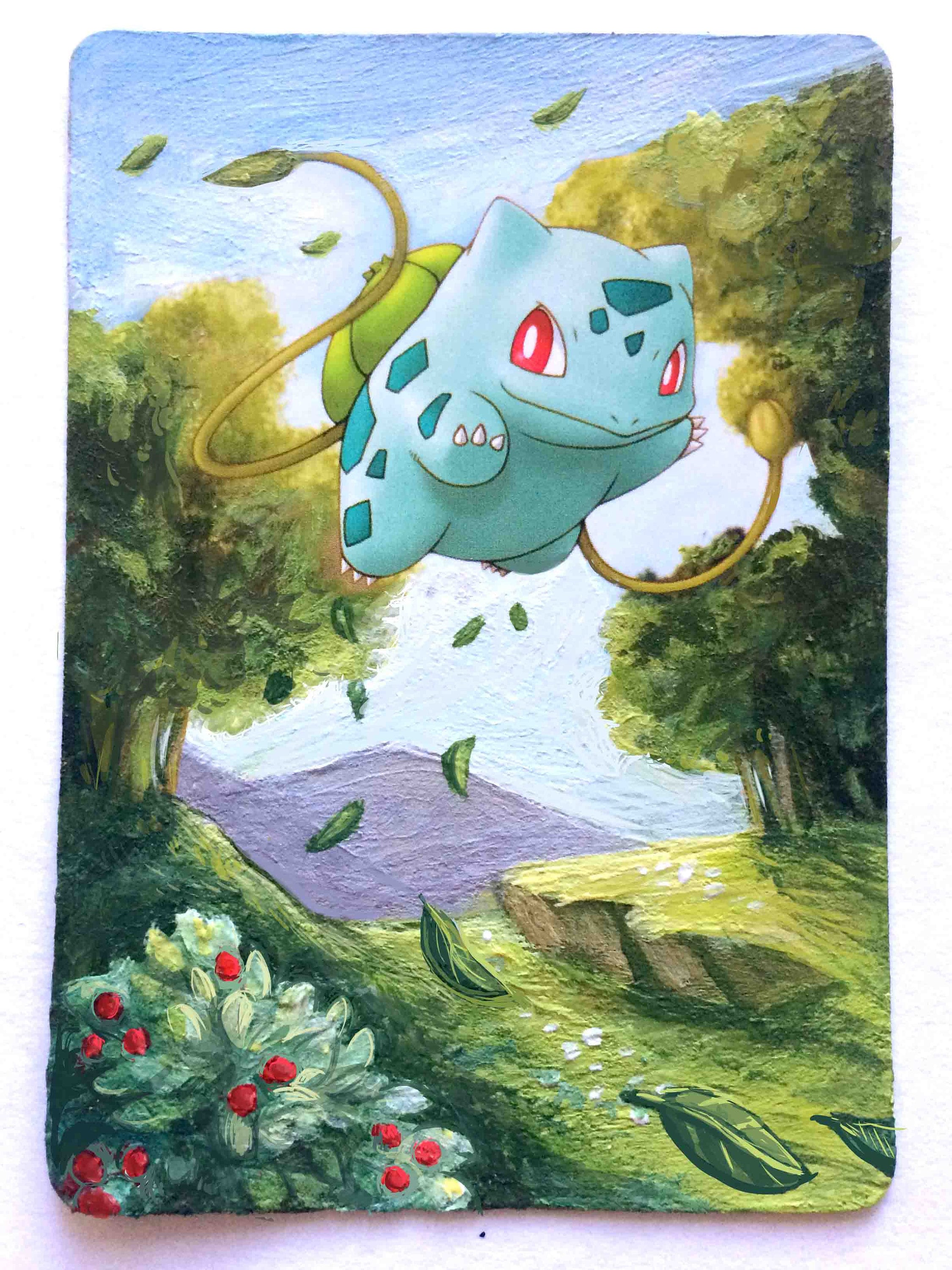 Bowl-basaur Collectible Trading Card - Pokémon Fan Art, 420 Stoner Art –  peachykauai