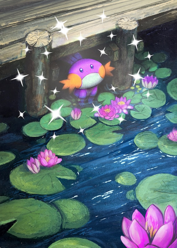 shiny gossifleur pokemon card Pokemon - Mudkip (33/160)