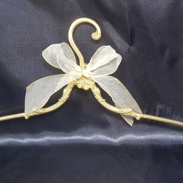 Brass Clothes Hanger Wedding Dress Brass Antique clothes Hanger Vintage coat Hanger Wedding dress hanger Wedding Dress Hanger