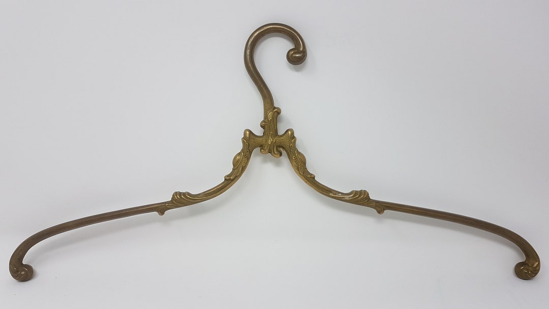 Brass Antique Clothes Hanger Vintage Coat Hanger Wedding Dress Hanger