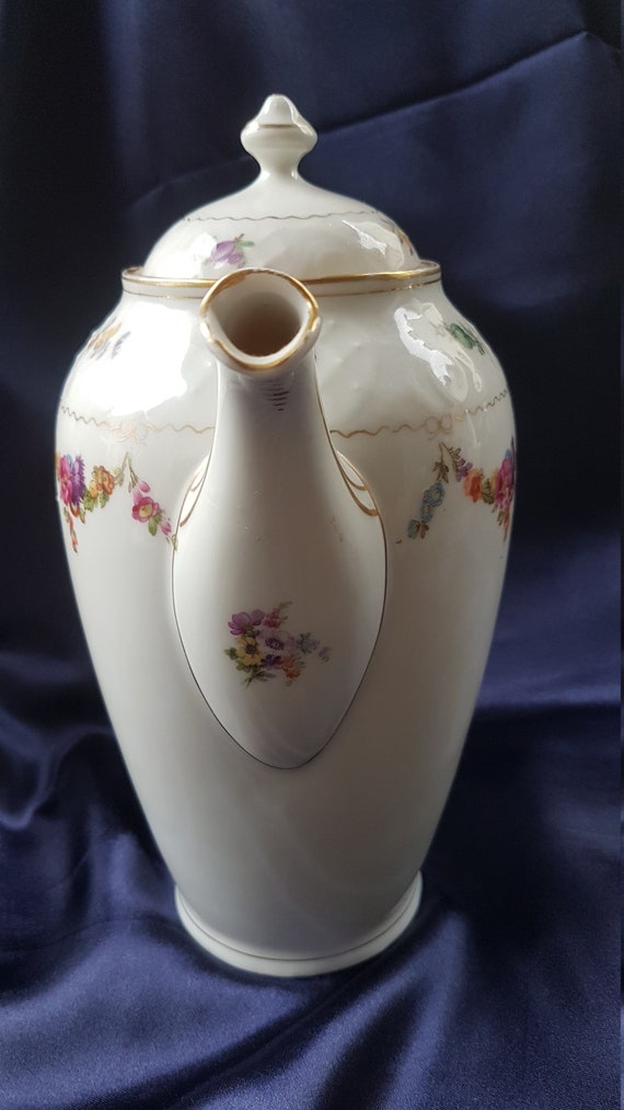 Coffee pot Mitterteich Mocha teapot porcelain Coffee pots Porcelain vintage design country house shabby tea tea 60s 70s kitchen tea pot service