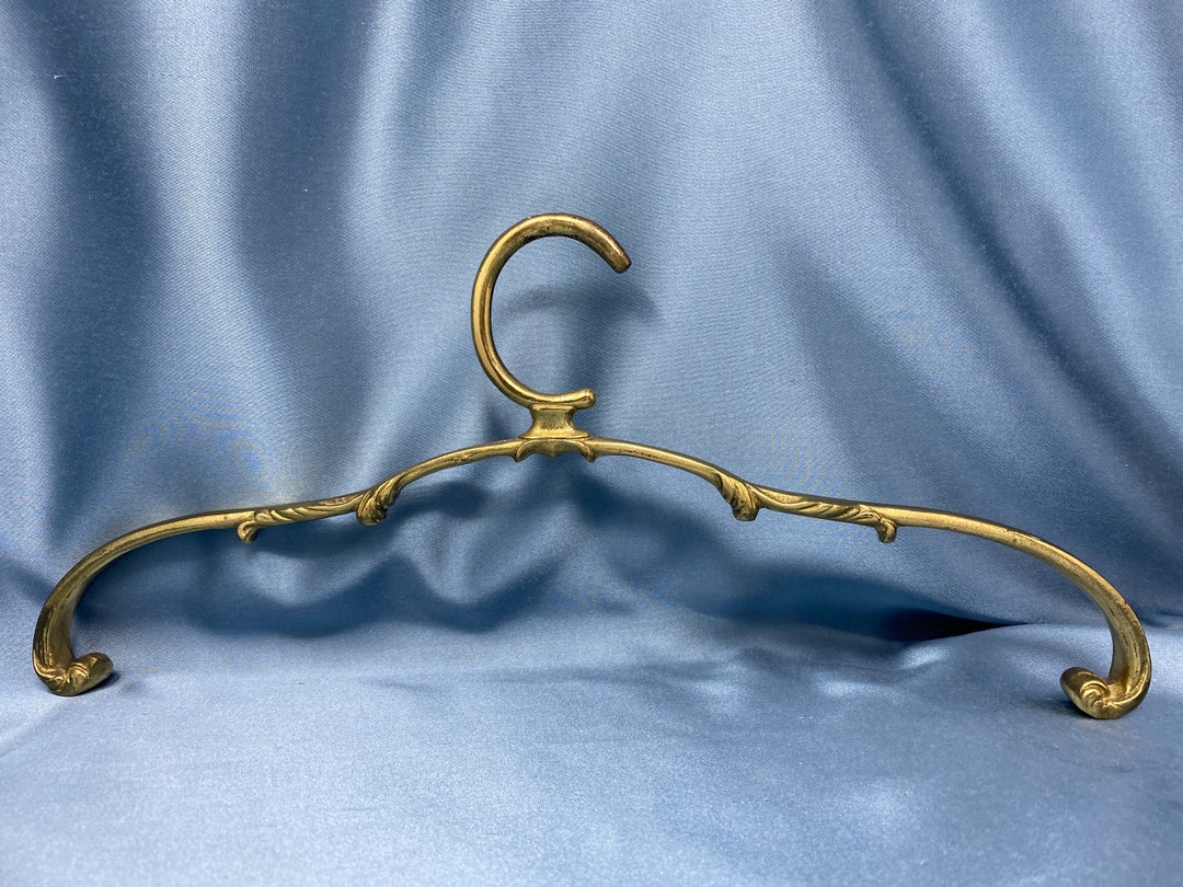 Vintage Brass Coat Hanger Wedding Dress Brass Antique Clothes Etsy