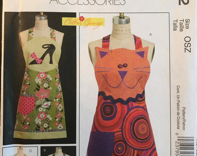 Aprons for Women Sewing Pattern, Mccall’s 6132 Apron Pattern With ...