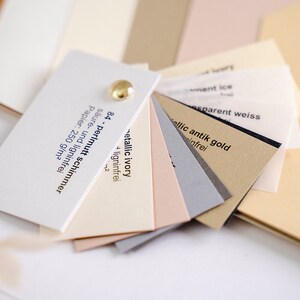 Papiermuster Farbfächer für Umschläge / Pocketfoldkarten - Pocketfold grün - Pocketfold Karte - Pocketfold Hochzeit - Musterfarben
