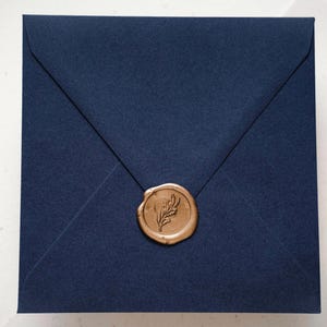 Briefumschläge - Zur Hochzeit - blau Umschlag - Umschlag dunkelblau - hochwertiger Kuvert - edle Umschläge - Blue - Hochzeitskarten