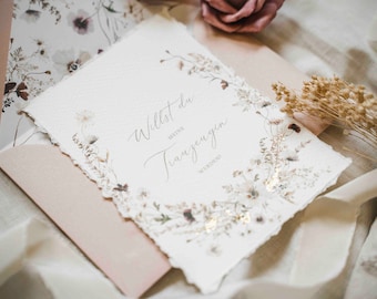 Best Man Card - Ask the Best Man - Bridesmaid Gift - Ask the Father - Vintage Wedding Card with Seal & Gold Leaf