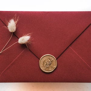 Briefumschläge - Zur Hochzeit - roter Umschlag - Umschlag weinrot - hochwertiger Kuvert - edle Umschläge - dunkelrot - Hochzeitskarten