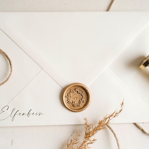 Briefumschläge - Zur Hochzeit - weiß Umschlag - Umschlag Elfenbein - hochwertiger Kuvert - edle Umschläge - white - Hochzeitskarten