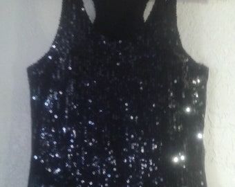 venus black sequin dress