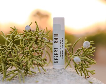 Desert Rain 100% Organic Lip Balm: Creosote Bush, Creosote Bush + Lavender, or Juniper Berry