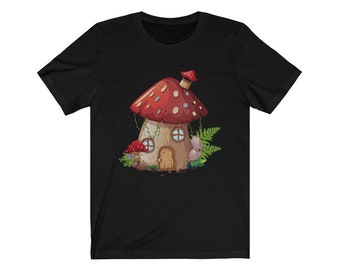 Süßes Pilz Cottage House T-Shirt
