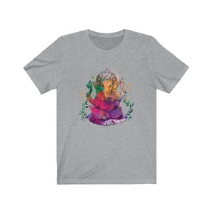 Elephant God Ganesha Psychedelic Watercolor Art T-Shirt Unisex
