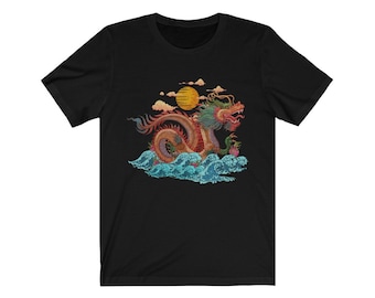 Dragons East Asian Style Vintage Art Dragon T-Shirt