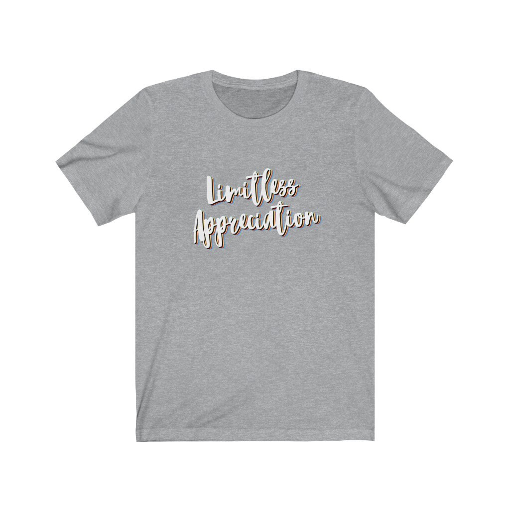 Limitless Appreciation - Grateful Positive Quote T-shirt - Etsy Canada