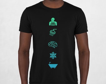 Wim Hof Inspired Breathing Cold Showers Mindset Cold Exposure Ice Baths T-Shirt
