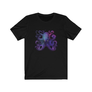 Psychedelic Octopus Art Design T-Shirt Unisex