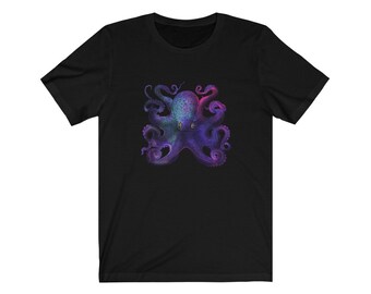 Psychedelische Octopus Art Design T-shirt Unisex