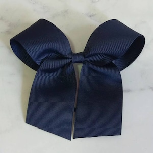 Handmade school hairties big bows ponytail style school hair accessories girls hair ties school ribbons