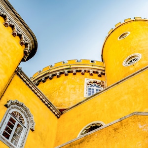 Photograph of Pena Palace, Sintra Portugal, Lisbon Travel Photography, Available as Photo Print or Metal Print