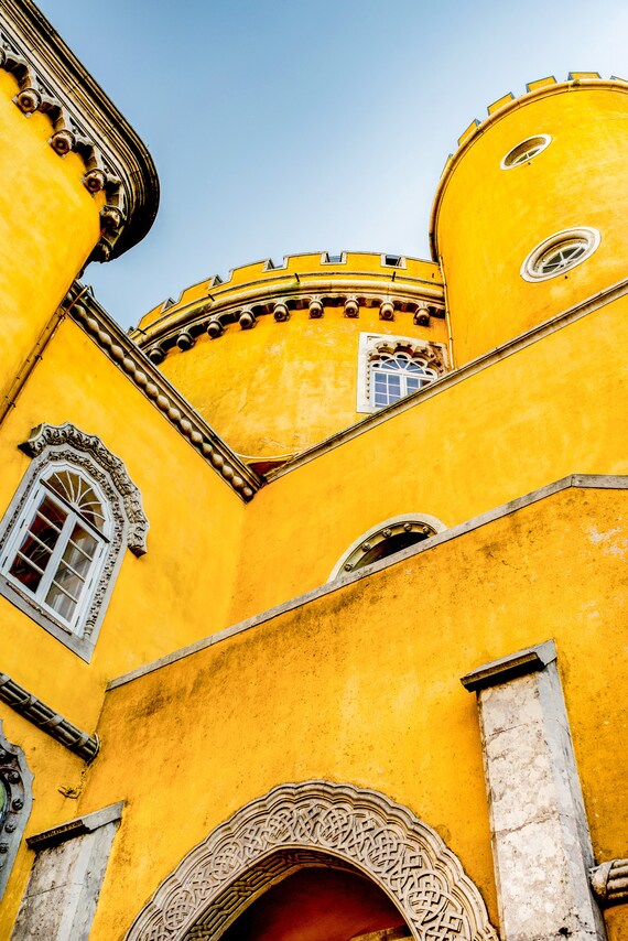 Photograph of Pena Palace, Sintra Portugal, Lisbon Travel Photography, Available as Photo Print or Metal Print